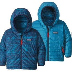 Patagonia Reversible Down Sweater Hoodie 3-6m NWT